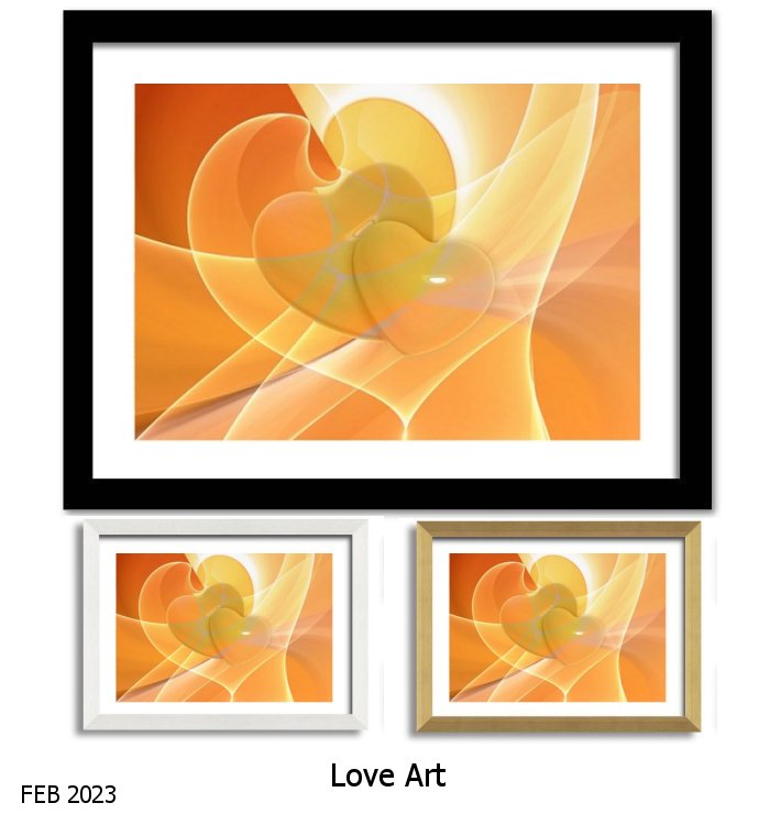 Love Art  Framed Print